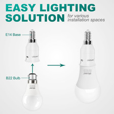 E14 to B22 Socket Converter
