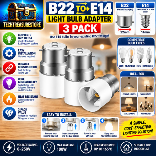 Light bulb adapter pack b22 - bulb,